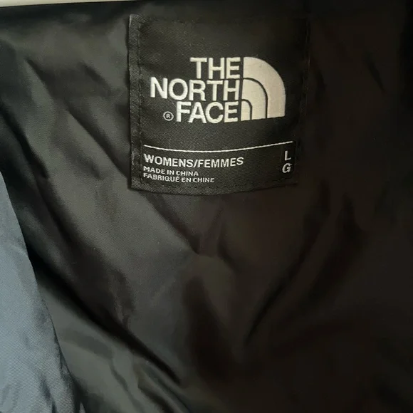 Women's Black Puffer Jacket with Faux Fur Hood - Picture 2 of 4